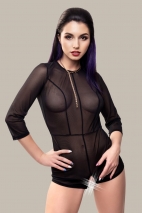 Контактное сетчатое боди WANAME PRECIOSITY LXL