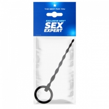 Гибкий уретральный стимулятор с кольцом Sex Expert