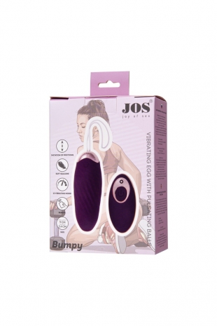 Пульсирующее яйцо с имитацией фрикций на ДУ JOS BUMPY (10 режимов)