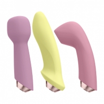 Вибромассажер с 4-мя насадками Satisfyer Marvelous Four (11+12 режимов)