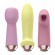 Вибромассажер с 4-мя насадками Satisfyer Marvelous Four (11+12 режимов)