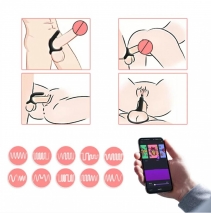 Перезаряжаемое вибро-кольцо Magic Motion Rise (9 режимов, Smart App)