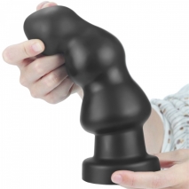 Большая анальная вибро-пробка на присоске King Sized Vibrating Anal Rigger 7.8'' (10 режимов)