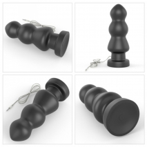 Большая анальная вибро-пробка на присоске King Sized Vibrating Anal Rigger 7.8'' (10 режимов)