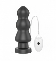 Большая анальная вибро-пробка на присоске King Sized Vibrating Anal Rigger 7.8'' (10 режимов)