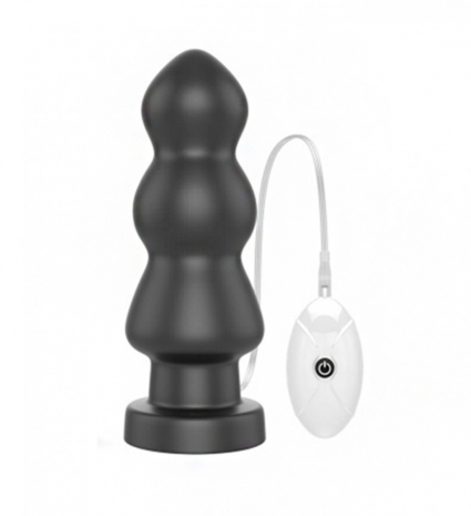 Большая анальная вибро-пробка на присоске King Sized Vibrating Anal Rigger 7.8'' (10 режимов)
