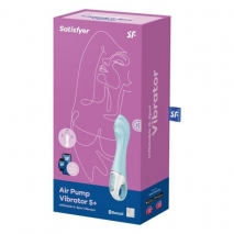 Надувной перезаряжаемый вибромассажер Air Pump Vibrator 5 Connect App