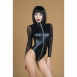 Боди с молнией до поясницы из материала wet look SM0