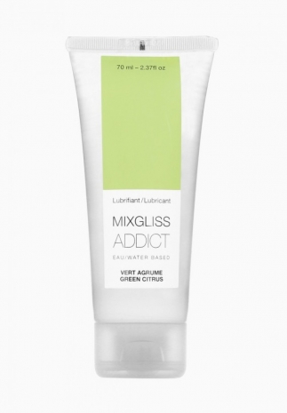 Ароматизированная смазка на водной основе MixGliss Addict Vert Agrume (70 мл)