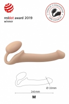 Безремневой гнущийся страпон Strap-On-Me Semi-Realistic (размер M, 16 см)