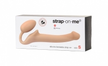 Безремневой гнущийся страпон Strap-On-Me Semi-Realistic (размер S, 16 см)