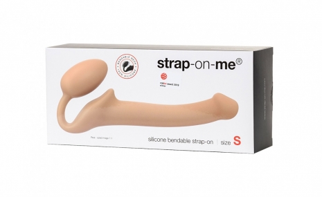 Безремневой гнущийся страпон Strap-On-Me Semi-Realistic (размер S, 16 см)
