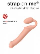 Безремневой гнущийся страпон Strap-On-Me Semi-Realistic (размер S, 16 см)