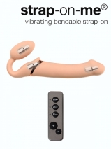 Безремневой страпон с вибрацией Strap-on-me M (3 мотора, 3 режима, 3 скорости)