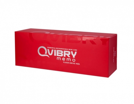 Клиторальный вибратор со встроенной картой памяти QVIBRY (7 режимов, 4GB USB памяти)