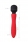 Мощный двусторонний вибратор  BLACK&RED (10 режимов)