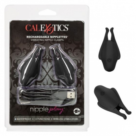 Перезаряжаемые зажимы для сосков Nipple Play Rechargeable Nipplettes (12 режимов)