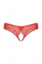 Красные контактные кружевные трусики SoftLine SM