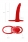 Насадка на пенис для двойного проникновения Black&Red