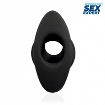 Рельефный анальный стимулятор со сквозным отверстием SEX expert (M size)