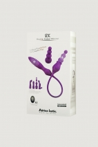 Перезаряжаемый двусторонний вибромассажер на ДУ Double Vibrator (10 режимов)