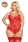 Красное контактное боди с косточками Amanda XXL