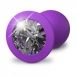Анальная пробка с прозрачным кристаллом Her Little Gems Small Plug1
