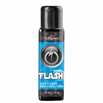 Стимулирующий гель FLASH MENTA EXTRA FORTE с ароматом мяты и эффектом вибрации