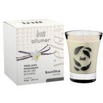 Массажная свеча для поцелуев INTT Vanilla с ароматом ванили (40 г)