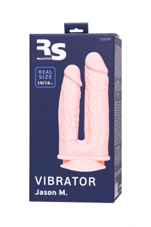 Вибратор для двойного проникновения RealStick Silicone Jason M.