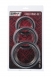 Набор силиконовых эрекционных колец Black &amp; Red TOYFA1