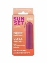 Перезаряжаемая Вибропуля Java Sunset Purple