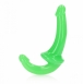 Страпон безремневой люминисцентный салатовый 13,5 см1