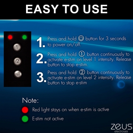 Жезл с электростимуляцией ZEUS E-Stim Baton