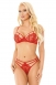 Комплект открытый SoftLine Collection Ann, (бюстгальтер, стринги),M0