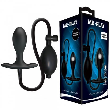 Анальная надувная пробка со смещенным центром тяжести MR PLAY