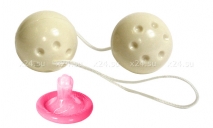 Вагинальные шарики Oriental Duotone Balls  слоновая кость