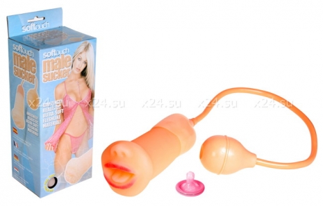 Мастурбатор рот с грушей Male Sucker