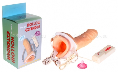 Фаллопротез VIBRATING HOLLOW EXTENDER