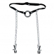 Кляп-расширитель для рта с зажимами на соски O-RING GAG WITH NIPPLE CLAMPS1