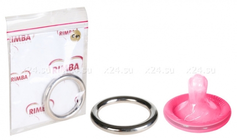 Металлическое кольцо на пенис COCK RING SILVER 4 см