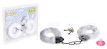 Наручники белые FURRY FUN CUFFS