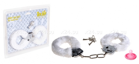 Наручники белые FURRY FUN CUFFS