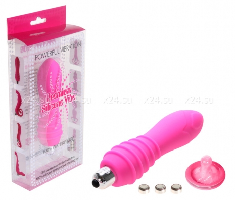 Водонепроницаемый силиконовый вибратор Pink Bullet