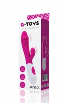 Вибратор с клиторальным стимулятором TOYFA A-Toys Area (10 режимов)