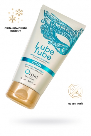 Интимный гель на водной основе с охлаждающим эффектом ORGIE LUBE TUBE COOL, 150 мл