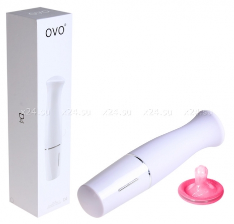 Силиконовый вибратор OVO для точки G (7 режимов) белый