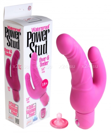 Фаллос для двойного проникновения Power Stud (3 скорости)