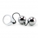 Очень тяжелые анальные шарики Silver Pleasure Balls1