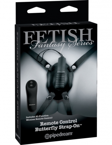 Вибро-бабочка на дистанционном управлении Remote Control Butterfly Strap-On (20 режимов)